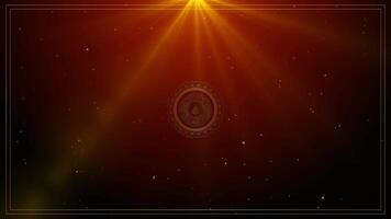 Al Quran calligraphy, with the name Allah, the Most Merciful light effect background video