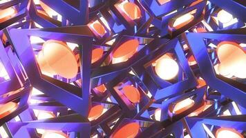 Structure of Floating Multicolored Circles and Rectangular Shapes. video