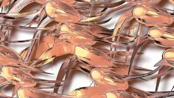 Shimmering Looping Background With 3 D Element. video