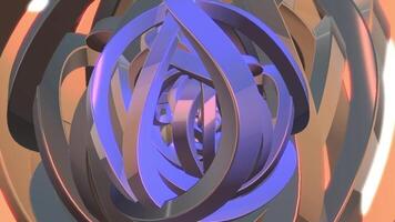 Abstract Spiral Rotating Lines. video
