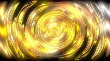 Pulsating and Rotating Spiral in Gold and Platinum Tones. video