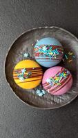 Sweet cocoa bombs with marshmallows and chocolate for making a drink with hot milk video
