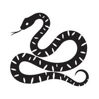 Minimalistic Snake Design for Nature Themes vector
