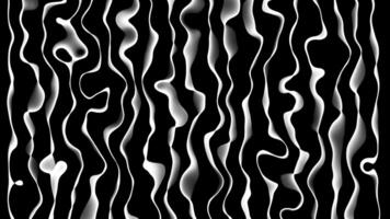 A black and white abstract pattern with wavy lines video