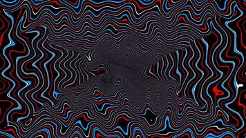 A black and red wavy pattern on a black background video