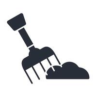 Rake icon. .Editable stroke.linear style sign for use web design,logo.Symbol illustration. vector