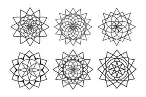 Abstract Geometric Mandala Collection for Creative Designs vector
