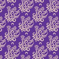 Unique pattern with leaves and curls stylish monochrome texture. Graphic pattern for fabric, wallpaper, packaging. Ornate Damask flower ornament. vector
