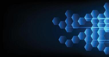 Hi-tech digital hexagon background. vector