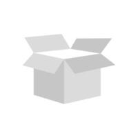 White Open box on a white background vector