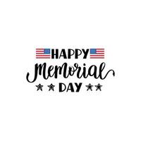 Happy Memorial Day Honoring Heroes with Celebration and Reflection vector