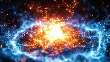 Explosive Energy Footage with Vibrant Colorful Visuals and Dynamic Movement video