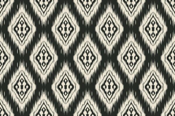 Seamless ethnic Ikat pattern in tribal, folk embroidery, and Mexican style Aztec geometry for Graphic Arts, Carpet Design, Wallpaper.