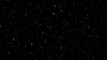 Snowfall animation transparent background with alpha channel video