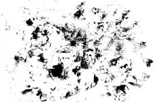 Black paint splattered spots for damaged overlay texture and grunge background. Effects and design elements isolated on white vector