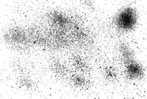 Black and rough dull spray grunge texture. Textured dust overlay. Rough noise particles for rusty white effect vector