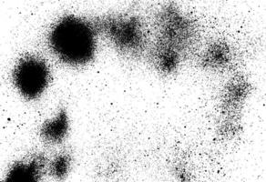 Abstract paint spray, fine particles and grunge dust texture for design elements. Dark rough black texture vector