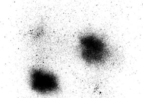 Spray or splash ink stain and black paint grunge texture for design elements concept vector