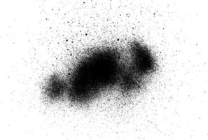 Small particles of dust flakes grunge texture with rough and fine grains for design elements isolated on white vector
