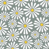 Groovy abstract flower art design vector