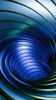 An Abstract Blue Spiral Tunnel featuring mesmerizing Light Effects in an artistic visual style. Design video