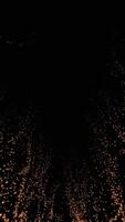 A mesmerizing display of golden bubbles on a black backdrop. Design video