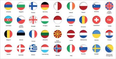 Set of Different Country Flags vector