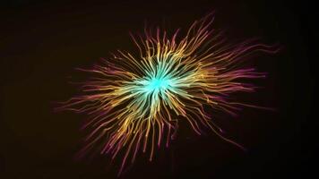 Experience a breathtaking fireworks display illuminating the night sky. Movement video