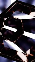 An Abstract Geometric Crystal Formation Presented in Vibrant and EyeCatching Colors. Design video