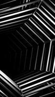 Experience a Futuristic Black Hexagonal Tunnel that features Stunning Reflective Surfaces. Design video