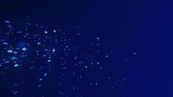 The showcases a blue backdrop with dynamic dots, emphasizing creativity. Motion video