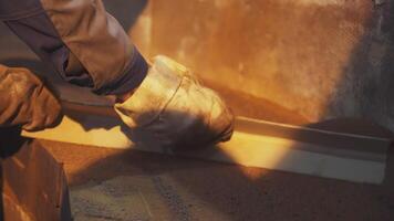 Metalworking emphasizes the need for proper Protective Gear to ensure safety while working. Stock Clip video