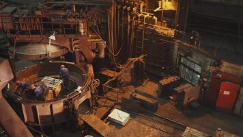 Industrial Machinery Found in a Dimly Lit Workshop where various tasks are performed. Stock Clip video