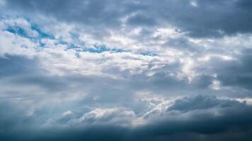 Timelapse of white clouds in the sky video