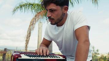 Tuning Of The Accordion Before Starting To Play video