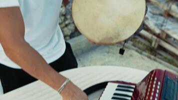 Professional Player Changing Instruments While Playing video