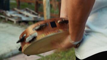 Ability Of A Tambourine Player Playing Behind The Back video