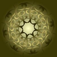 Round abstract pattern on a beige background vector
