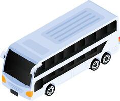 Isometric Double-Decker Bus Icon vector