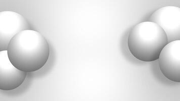 A group of white eggs on a white background video