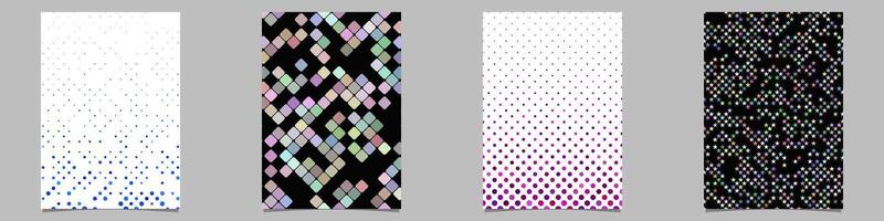 Abstract geometrical brochure background collection vector
