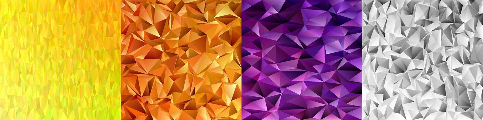 Abstract triangle polygon background collection