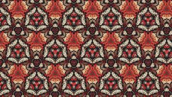 Engage your senses with the enchanting beauty of a seamlessly looping flower pattern kaleidoscope mandala abstract background, meticulously crafted in 4k. video