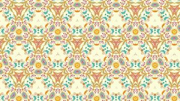 Let the soothing rhythm of a seamlessly looping abstract background of flower pattern kaleidoscope mandala in 4k transport you to a world of tranquility. video