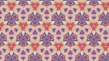 Mesmerize your audience with the hypnotic allure of a seamlessly looping flower pattern kaleidoscope mandala abstract background, meticulously crafted in 4k. video