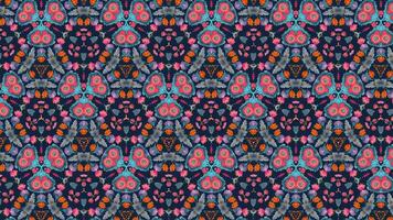 Immerse yourself in the elegance of nature's design with a seamlessly looping abstract background featuring flower pattern kaleidoscope mandala in 4k. video
