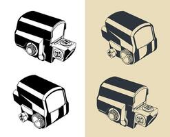 Collimator sight illustrations vector