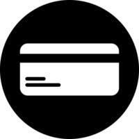 Credit card icon in black and white, button for adding payment method. vector