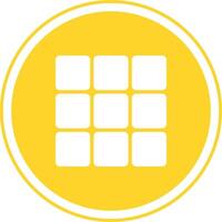 Yellow options icon, expand options icon, options button. vector
