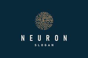 Neuron Logo Neuron Abstract Molecule Design Template vector